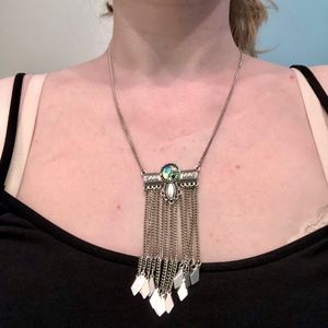 American Eagle Outfitters Silver Dangling Necklace